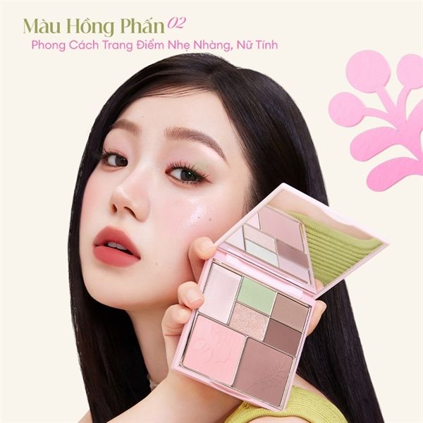 Bảng Phấn Trang Điểm Cho Mặt Và Mắt Colorkey Embrace Nature Seven Shade Makeup Palette