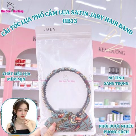 CÀI TÓC LỤA THỔ CẨM LỤA SATIN JARY HAIR BAND - HB13.1.3 - MÀU XANH LAM