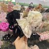 Kẹp tóc cào ren phối chữ