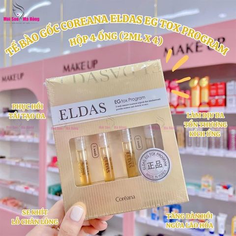 Hộp 4 Ống Tế Bào Gốc Coreana Eldas EG Tox Program Tái Tạo, Căng Bóng Da (2ml x 4)