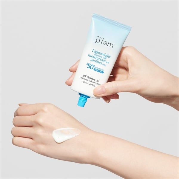 Kem Chống Nắng Make p:rem Hóa Học Cấp Ẩm Mỏng Nhẹ 50ml