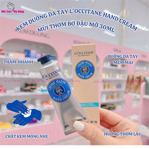 Kem Dưỡng Da Tay L'Occitane 20% Bơ Đậu Mỡ Shea Butter Hand Cream 30ml