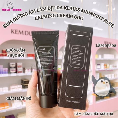 Kem Dưỡng Klairs Midnight Blue Calming Cream 60ml
