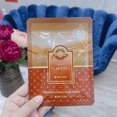 Mặt nạ 3W - Nhau thai cừu Fresh Placenta Mask Sheet