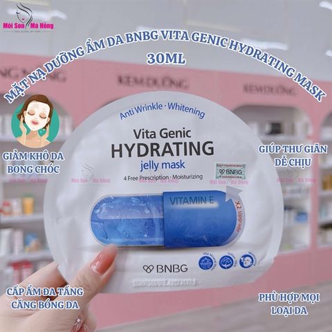 Mặt Nạ BNBG Vitamin E Dưỡng Ẩm Da 30ml (Mới) Vita Genic Hydrating Jelly Mask