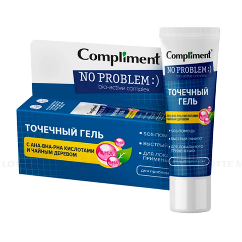 Gel Bôi Mụn Compliment No Problem AHA - BHA - PHA Tuýp 25ml