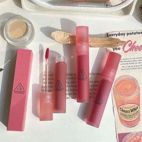 Son 3CE Pink Guava Blur Water Tint Màu Hồng Đào