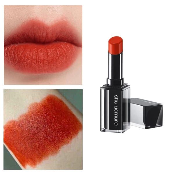 Son Lì Shu Uemura Matte OR570 Màu Đỏ Cam 3g