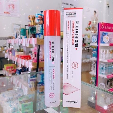 Xịt Giảm Mụn Lưng Angel's Liquid Dưỡng Sáng Cơ Thể 150ml Glutathione Plus Centella Calming Body Mist