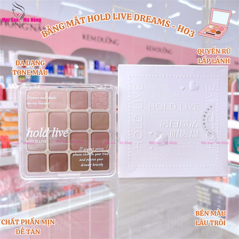 Bảng Phấn Mắt 16 Ô Trang Điểm Mắt Nhũ Mịn Lì Hold Live Sunset Magic Eyeshadow Palette # H03