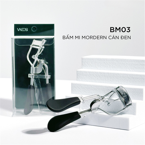 Bấm Mi Vacosi Modern Lash Curler Cán Đen BM03