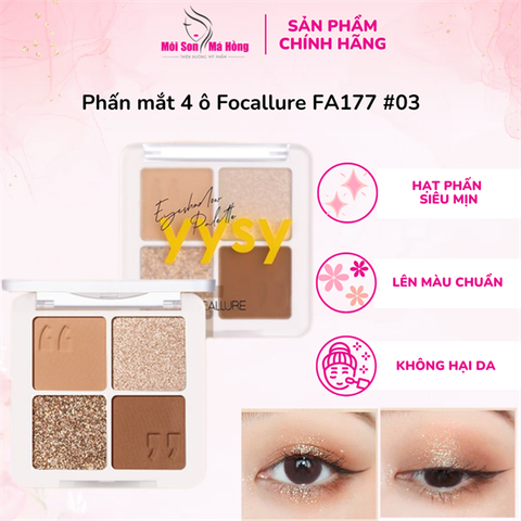 Phấn mắt 4 ô Focallure FA177 #03
