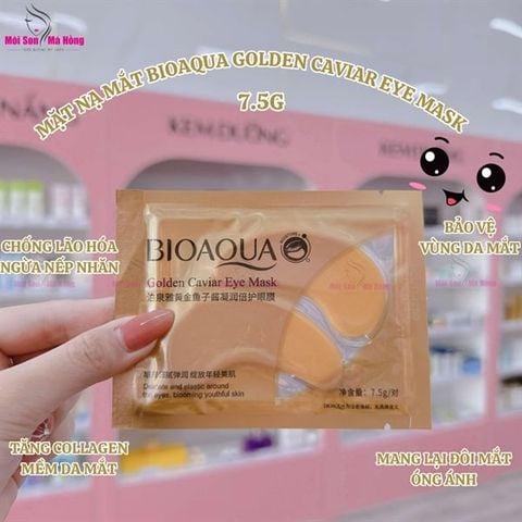 Mặt nạ dưỡng da vùng mắt Golden Caviar Eye Mask Bioaqua