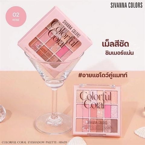 Bảng mắt má Sivanna 18 ô HF659 - 02