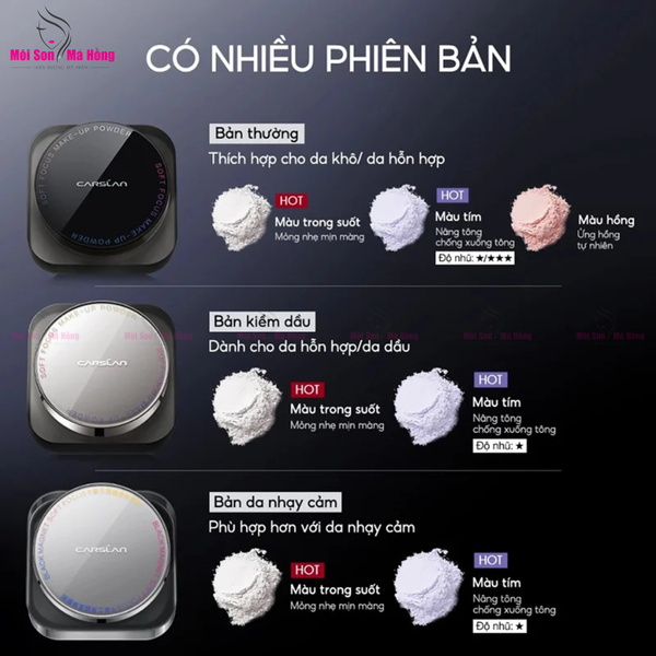 Phấn Phủ Carslan Dạng Bột Nắp Đen Carslan Soft Focus Make-up Powder 8g