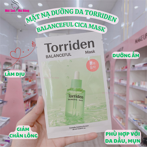 Mặt Nạ Torriden Rau Má Làm Dịu Da Kiểm Soát Bã Nhờn Balanceful Cica 27ML 1 Miếng
