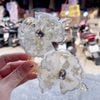 Kẹp cào ren nơ đính đá