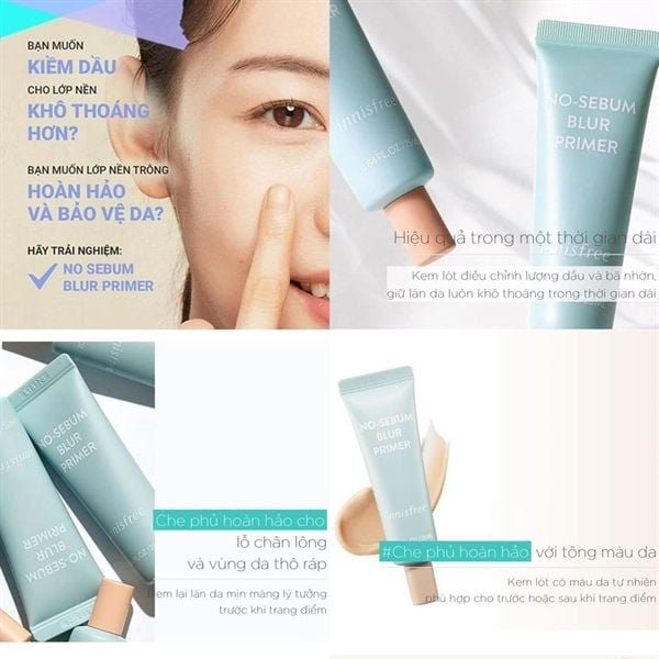 Kem lót Innisfree No Sebum Blur Primer 25ml