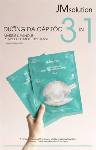 Mặt Nạ JMsolution Dưỡng Ẩm, Sáng Da Từ Ngọc Trai 30ml Marine Luminous Pearl Deep Moisture Mask