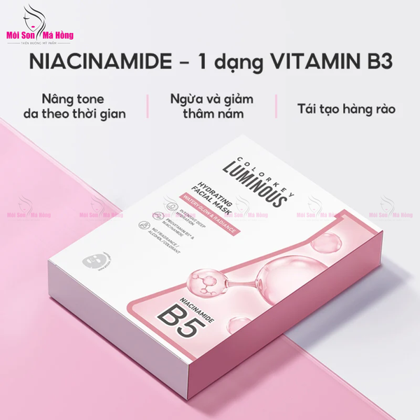 (CÔNG TY) Mặt Nạ Giấy Dưỡng Ẩm, Làm Dịu Da, Hỗ Trợ Dưỡng Sáng Colorkey Facial Mask 25ml