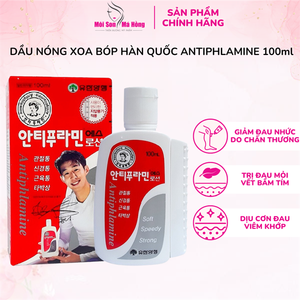 Dầu nóng xoa bóp Hàn Quốc Antiphlamine (100 ml