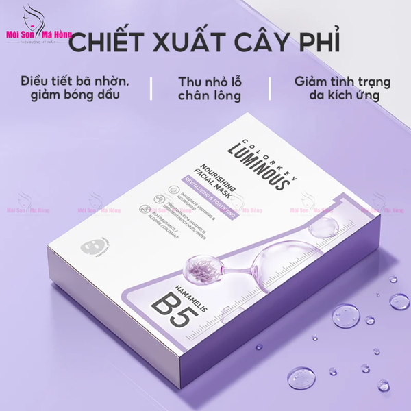 (CÔNG TY) Mặt Nạ Giấy Dưỡng Ẩm, Làm Dịu Da, Hỗ Trợ Dưỡng Sáng Colorkey Facial Mask 25ml
