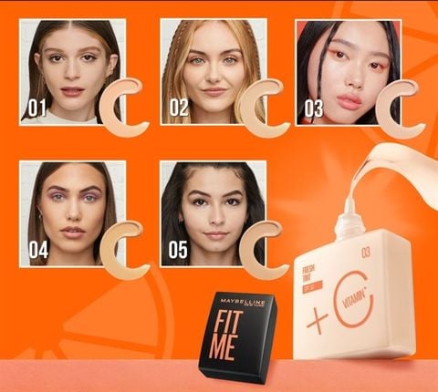 Kem Nền Maybelline Fit Me Foundation Fresh Tint SPF50 Sáng Da, Chống Nắng 30ml - 02