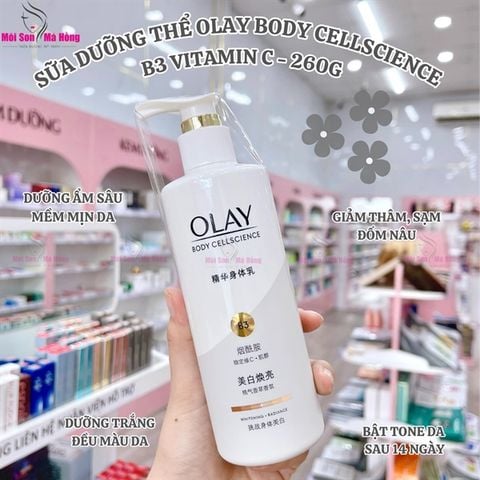 Dưỡng Thể OLAY Body Cellscience B3+Vitamin C 250ml