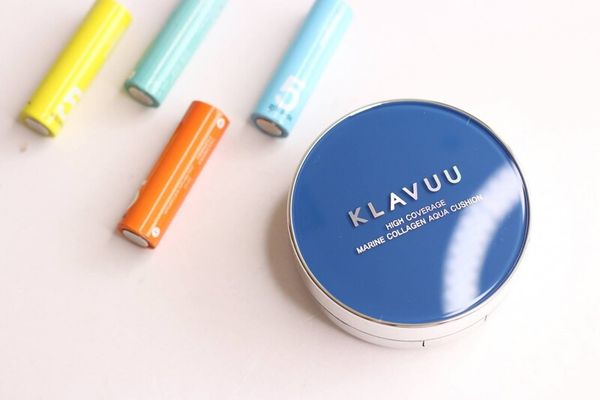 Phấn Nước che phủ cao Klavuu Blue Pearlsation High Coverage Marine Collagen Aqua Cushion 12gr