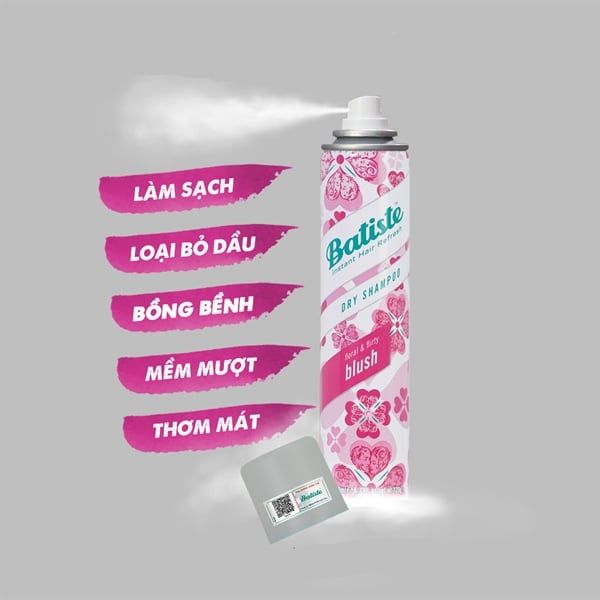 (CÔNG TY)  Dầu Gội Khô Batiste Blush 200ml