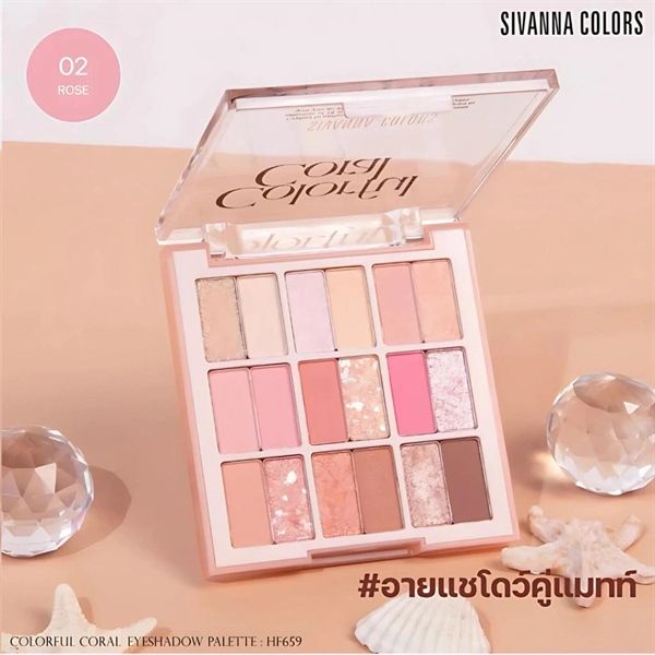 Bảng mắt má Sivanna 18 ô HF659 - 02