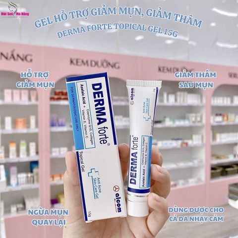 Gel Dưỡng Alcom DERMA FORTE Hỗ Trợ Giảm Mụn, Giảm Thâm 15g