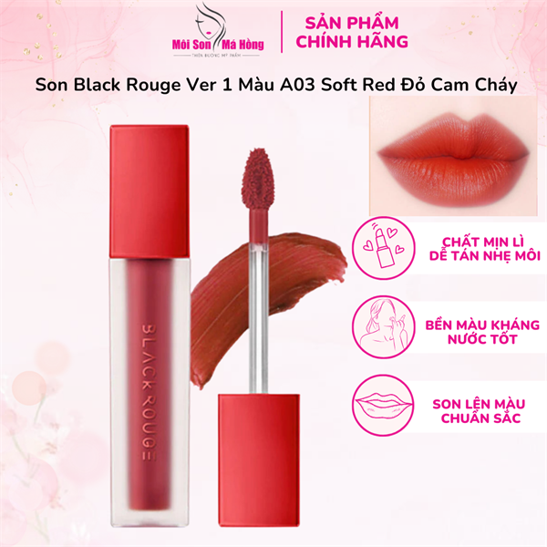 [A01 - A52] Son Kem Lỳ Black Rouge Air Fit Velvet Tint  Full 9 Ver 1-2-3-4-5-6-7-8-9