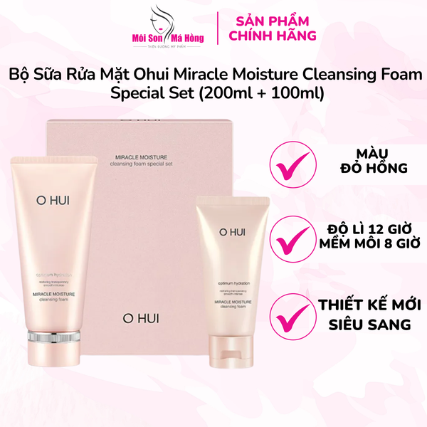 Sữa Rửa Mặt Ohui Miracle Moisture Cleansing Foam