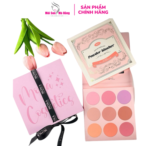 Bảng Má Hồng Mona Soft Mist Holding Color Powder Blusher 9 Ô 44.1G