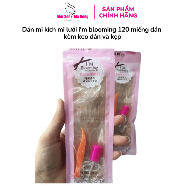Dán mi kích mi lưới i'm blooming 120 miếng dán, kèm keo dán và kẹp