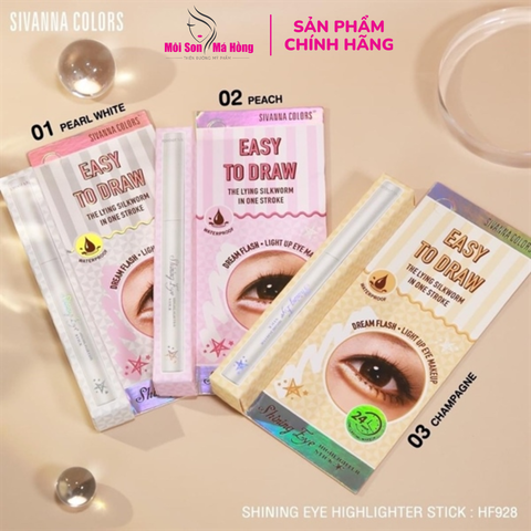 Bút kẻ mắt bắt sáng Sivanna Eye Highlighter Stick HF928 0.3g