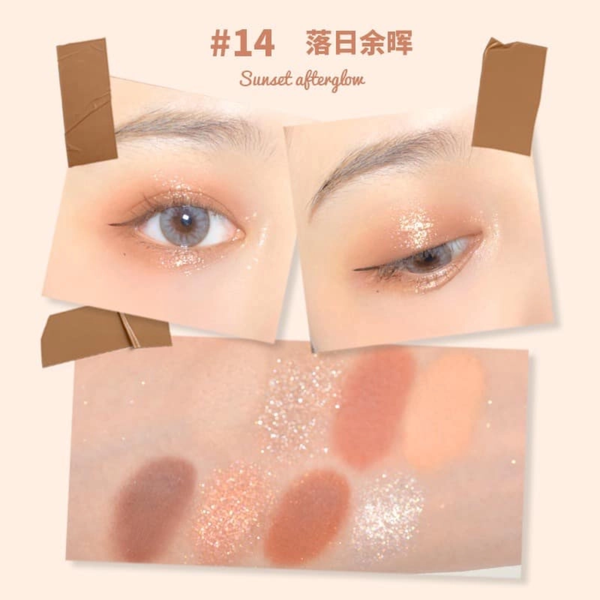 Phấn Mắt 8 Ô Color School Playing Magic Cube Eye Shadow Palette 12.3g #14