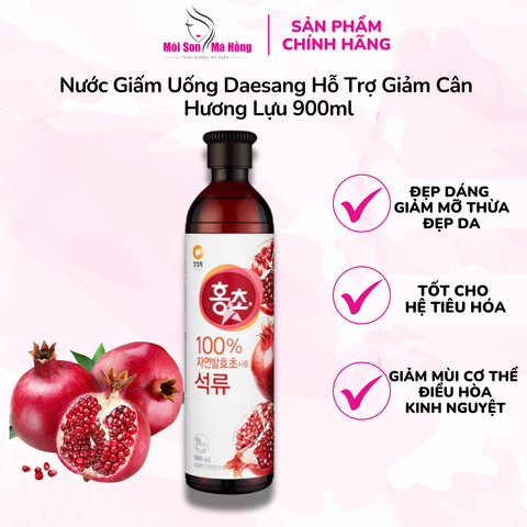 Nước Giấm Uống Daesang Hỗ Trợ Giảm Cân Hương Lựu 900ml