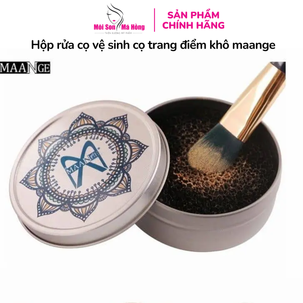 Hộp rửa cọ vệ sinh cọ trang điểm khô maange
