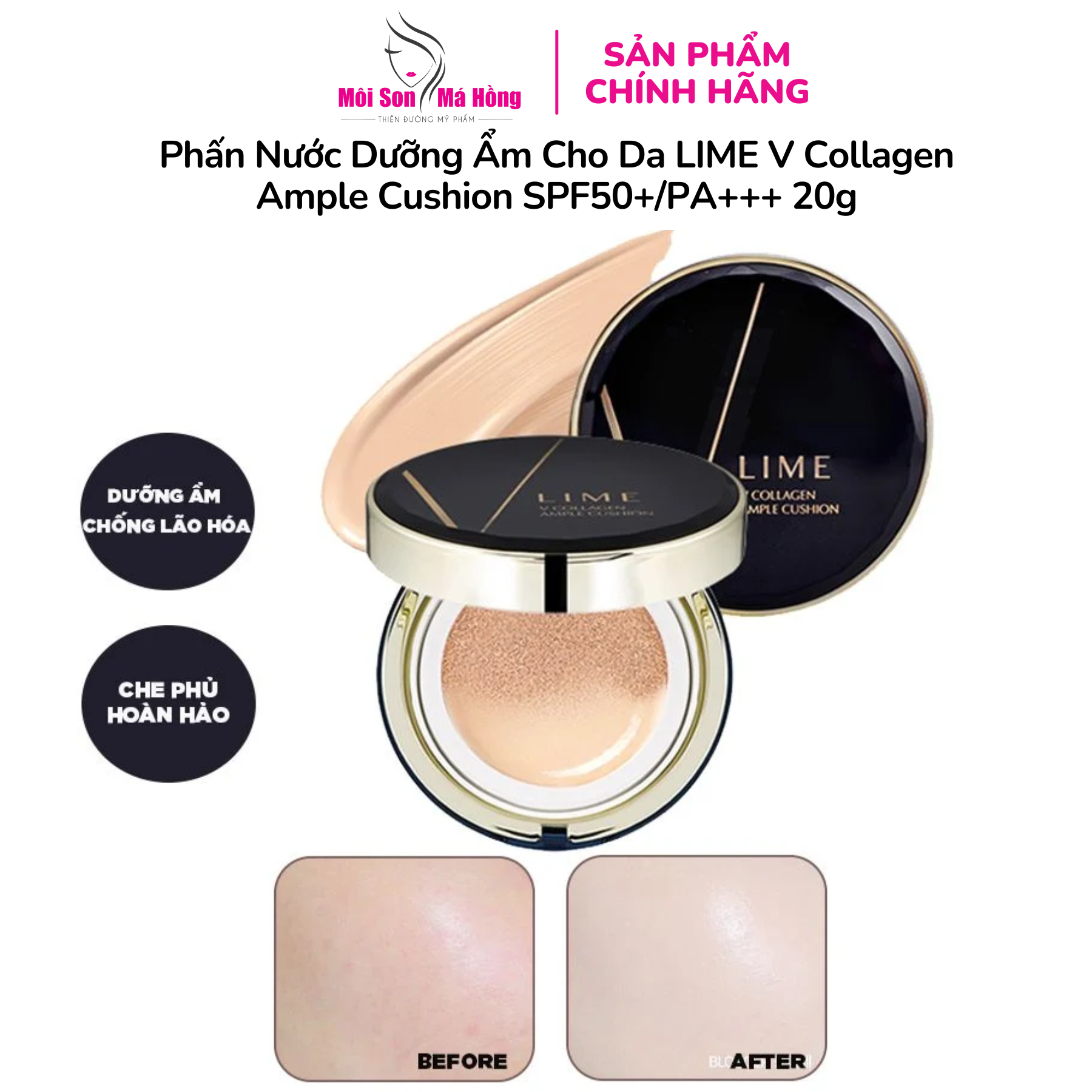 PHẤN NƯỚC LIME TONE TRẮNG SÁNG TONE 20 TRẺ TRUNG TỰ NHIÊN