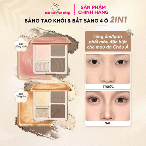 (Công ty) Phấn Bắt Sáng Và Tạo Khối Tự Nhiên, Lâu Trôi, Chống Nước Judydoll Highlight & Contour