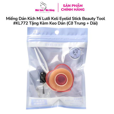 Miếng Dán Kích Mí Lưới Keli Eyelid Stick Beauty Tool #KL772 Tặng Kèm Keo Dán (Cỡ Trung + Dài)