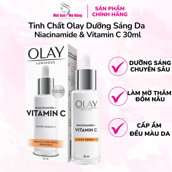 Tinh Chất Olay Dưỡng Sáng Da Niacinamide & Vitamin C 30ml