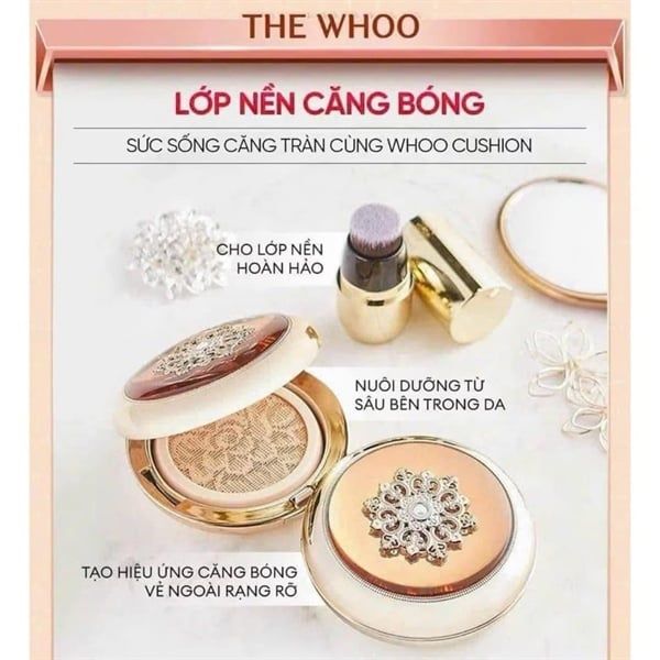 Set phấn cushion Whoo hoa hiên bản noel