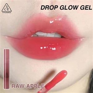 Son bóng dạng gel 3CE Drop Glow Gel Raw Apple 4g - Đỏ táo