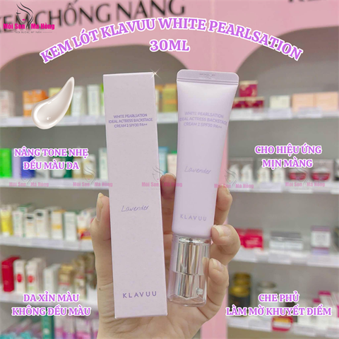 Kem Lót Klavuu White Pearlsation Lavender Tím SPF30/PA++