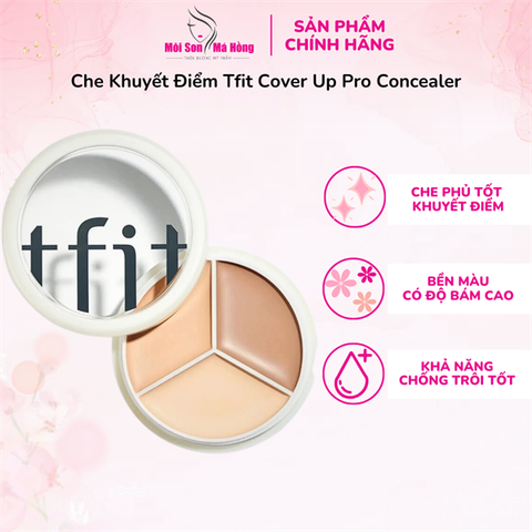 (TẶNG KÈM CỌ) Kem Che Khuyết Điểm Tfit Cover Up Pro Concealer 15g SKU: 8809751800448