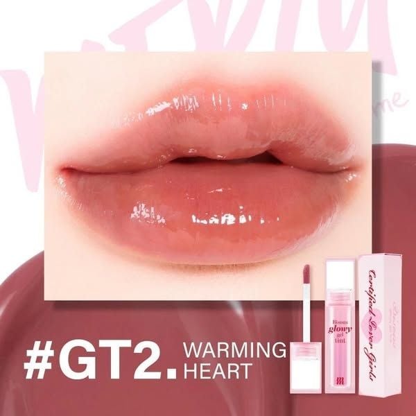 Son Bóng Merzy Bisous Glowy Gel Tint 4g #GT2 Hồng Cam Nude