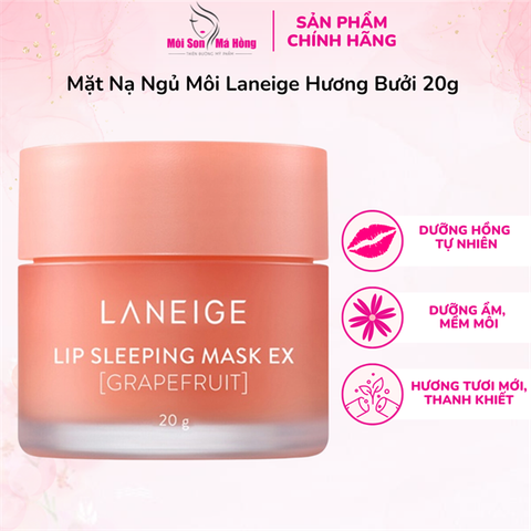 Mặt Nạ Ngủ Môi Laneige Hương Bưởi 20g Lip Sleeping Mask EX [Graperfruit]